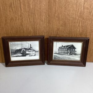 SAINT MARIES IDAHO EARLY VIEWS FROM ST JOE RIVER  & Hospital Framed